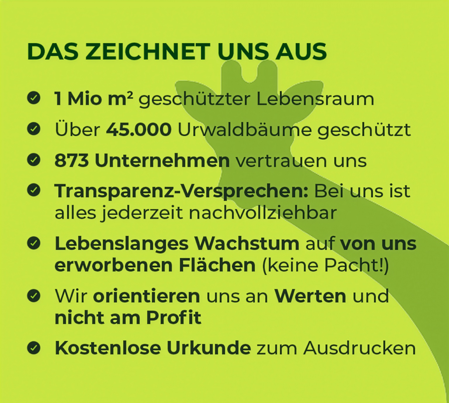 Das zeichnet uns aus
